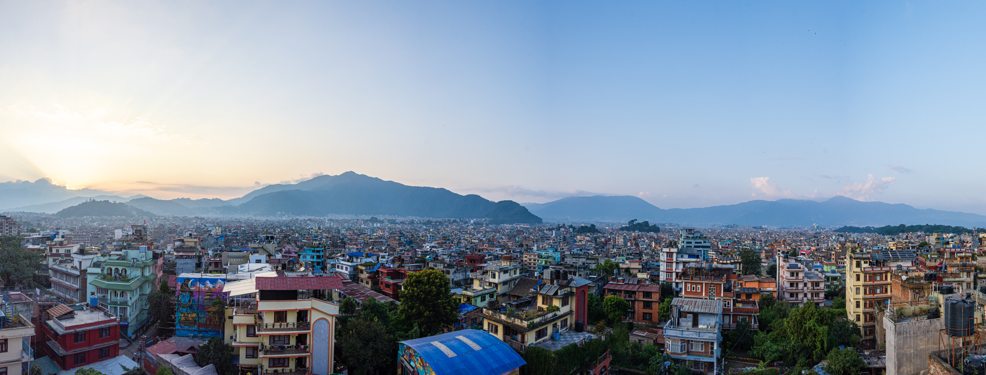 Kathmandu Blick vom Hotel Moonlight